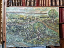 JÁK PÉTER 2025 o/v 60X 80cm " Júliusi reggel"