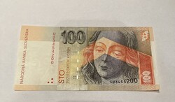 100 szlovák korona 2001 bankjegy