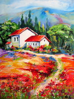 Tuscany IV - acrylic painting / Toszkána IV - akril festmény
