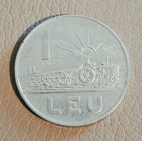 Románia 1 lej, 1966