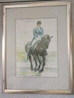 Friederike Rohr- Hecker ( München ) Dijlovas tanulmány - Impresszív plexi  - air vazlat