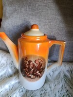 Zsolnay Scene Coffee Pot