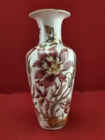 Zsolnay 27 cm-es orchidea mintás váza #3