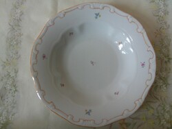 Zsolnay porcelán tollazott mélytányér