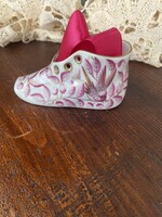 Herendi porcelán cipőcske Zova mintás