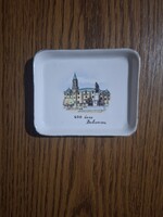 Aquincum porcelán emlék gyűrű tartó, tálka. 600 éves Debrecen. Jelzett