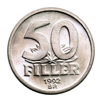 Magyar Köztársaság 50 Fillér 1992 BU