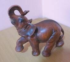Régi fahatású elefánt szobor feng shui dekoráció 14 x15 cm, PW30423
