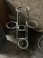 Masszív, egyedi betonvas virágtartó állvány (Industrial / Loft stílus)