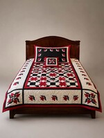 Eredeti Patchwork ágytakaró , 2 db párnahuzat..