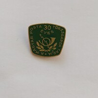 A MAGYAR POSTA 30 éves Törzsgárda Tagja kitűző, jelvény