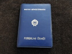 1989 FORINT műbőrtokos lapozós igazolvány forgalmi sor KÉK UTOLSÓ ÉV!!