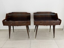 Mid century design éjjeliszekrény pár Paolo Buffa terve modern retro bútor