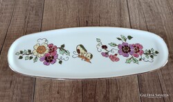 Zsolnay butterfly patterned porcelain tray with cups