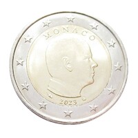 Monaco,2 euro 2023 aUNC+ ötvözet