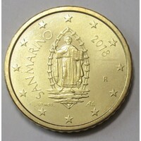 San Marino,50 eurocent 2018 aUNC+ ötvözet