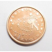 Szlovénia,5 eurocent 2007 aUNC+ vas
