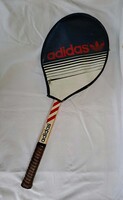 Ritka Vintage Adidas Ilie Nastase fa teniszütő + Eredeti Tok + Zephyr Prés