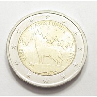 Észtország,2 euro 2021 - Nemzeti jelképek - Farkas aUNC+ ötvözet