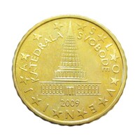 Szlovénia,10 eurocent 2009 aUNC+ ötvözet