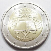 Portugália,2 euro 2007 - Római Szerződés aUNC+ ötvözet