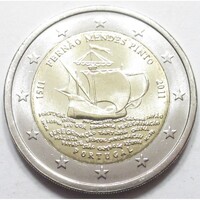 Portugália,2 euro 2011 - Fernao Mendes Pinto felfedező aUNC+ ötvözet