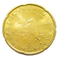 Szlovénia,20 eurocent 2009 aUNC+ ötvözet