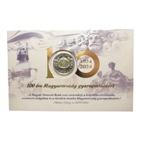 Magyarország,100 forint 2024 - 100 éves az MNB - Első napi veret