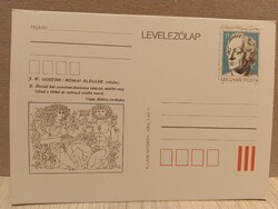 Díjjegyes levelezőlap csomag (5 db) – 1982 Goethe (Vidor M. fordítás)