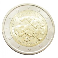 Vatikán,2 euro 2010 - A papok éve aUNC+ ötvözet