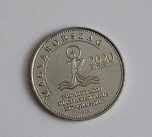 50 forint , Eucharisztikus Kongresszus Budapest 2020 , emlékérme , 2021 Magyarország , 33.