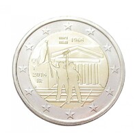 Belgium,2 euro 2018 - 1968. májusi események aUNC+ ötvözet