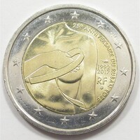 Franciaország,2 euro 2017 - Mellrák elleni harc a rózsaszín szalag aUNC+ ötvözet