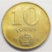 Magyarország,10 forint 1990 aUNC+ ötvözet