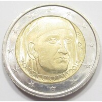 Olaszország,2 euro 2013 - Giovanni Boccaccio író költő aUNC+ ötvözet