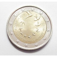 Szlovénia,2 euro 2017 - A szlovén euro 10. évfordulója aUNC+ ötvözet