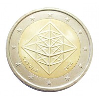 Lettország,2 euro 2024 - Puzuris - Szalma dísz aUNC+ ötvözet