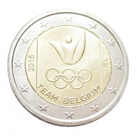 Belgium,2 euro 2016 - Belga olimpiai csapat aUNC+ ötvözet