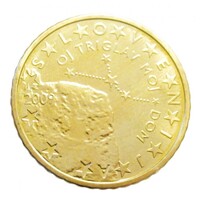 Szlovénia,50 eurocent 2009 aUNC+ ötvözet