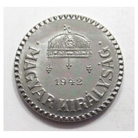 Magyarország,2 fillér 1942 - ARTEX rozettás aUNC+ vas