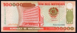 Mozambik 100.000 meticais UNC 1993