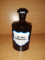 SIR. KALII GUAJACOLSULF. feliratú gyógyszeres üveg - 22 cm magas