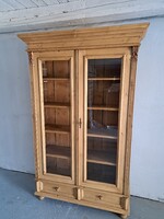 Glass display cabinet bookshelf with glass doors