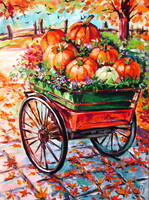 Pumpkins - acrylic painting / Tökök - . akril festmény
