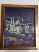 Országház olajfestmény