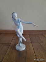Herendi porcelán art deco akt