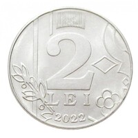 Moldávia,2 lei 2022 aUNC+ vas