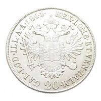 Ausztria,V. Ferdinánd 20 krajcár 1841 A EF+ ezüst 6.68g583