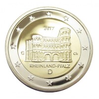 Németország,2 euro 2017 G PP - Rheinland-Pfalz - Rajna-vidék-Pfalz UNC ötvözet