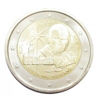 Vatikán,2 euro 2020 - II. János Pál pápa születésének 100. évfordulója aUNC+ ötvözet